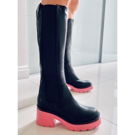 PA1 Botas con suelas de colores de Woods BLACK/PEACHPUFF negro 4