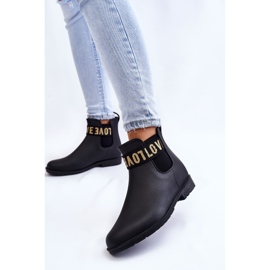 PA1 Botas de agua sin cordones para mujer Black Joline negro 2 PA1 Botas de agua sin cordones para mujer Black Joline negro 2