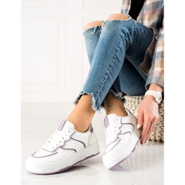 Weide Cómodas zapatillas casuales blanco 2