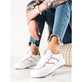 Weide Cómodas zapatillas casuales blanco 1
