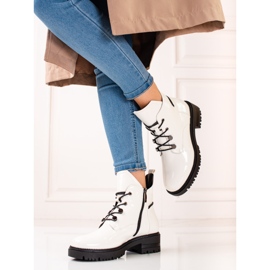 W. Potocki Botas Potocki de mujer lacadas en blanco 2