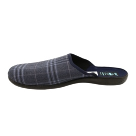 Adanex 27319 Pantuflas de Cuadros para Hombre azul marino azul 2