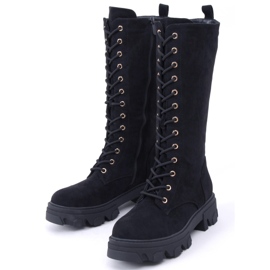 Botas con cordones de ante negro Charlize 5