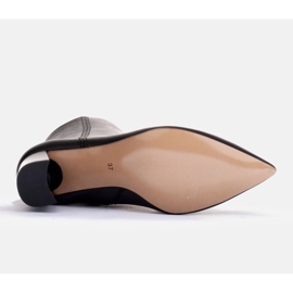 Marco Shoes Botas elegantes en el poste negro 8
