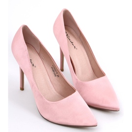 PA1 Zapatos de tacón de satén para mujer Talia Champagne rosado 3