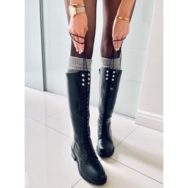 PA1 Botas con cordones de mujer Tarver Black negro 5