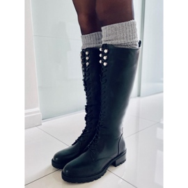 PA1 Botas con cordones de mujer Tarver Black negro 3