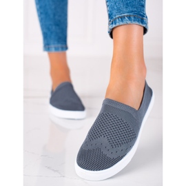 SHELOVET Slipons grises 1