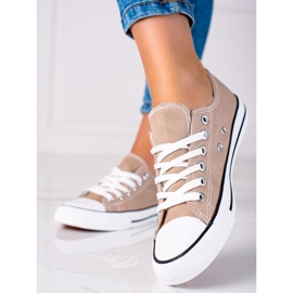 SHELOVET Zapatillas Clásicas Beige 4