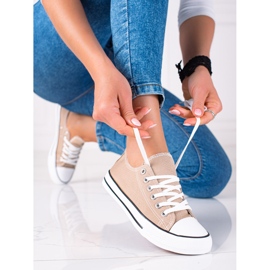 SHELOVET Zapatillas Clásicas Beige 3