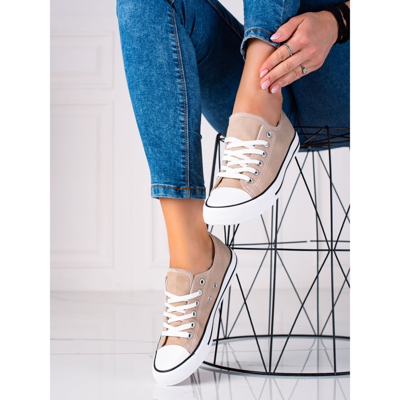 SHELOVET Zapatillas Clásicas Beige 1