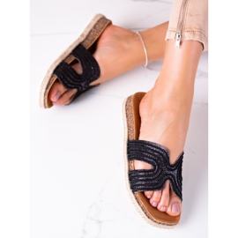 W. Potocki Cómodas pantuflas Potocki negro 4
