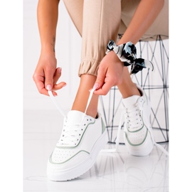 SHELOVET Zapatillas Deportivas Con Inserción Verde blanco 1