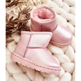 FRROCK Botas de nieve rosadas de Scooby para niños cálidos rosado rosado 6