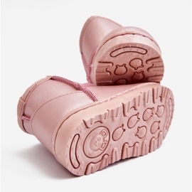 FRROCK Botas de nieve rosadas de Scooby para niños cálidos rosado rosado 5