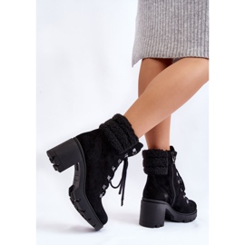 Botas Mujer Ante Tacón Negro Avely 6