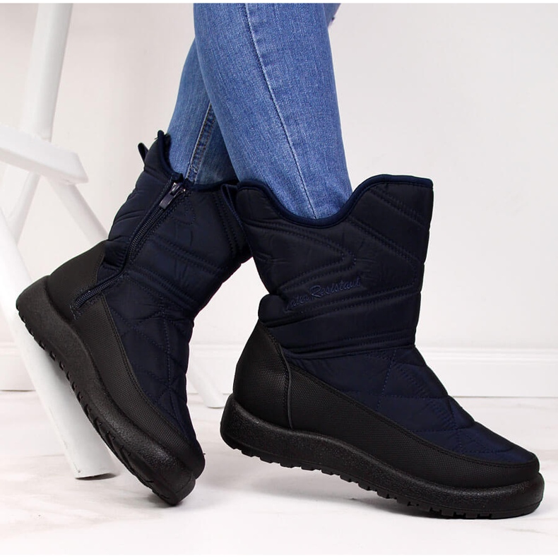 News Botas de nieve impermeables para mujer, azul marino NOVEDADES 1