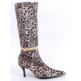 Botas leopardo B36025-L02 pantera marrón 5