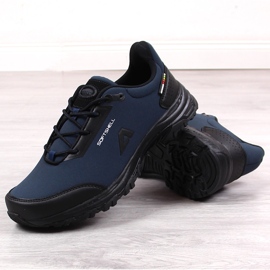 Zapatos de trekking impermeables para hombre American Club azul marino 3