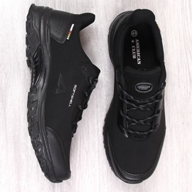 Zapatos de trekking impermeables para hombre American Club negros 3