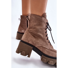 PL5 Botas Gamuza Mujer Warm Trapper Marrón Claro Rehin beige 3