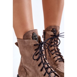 PL5 Botas Gamuza Mujer Warm Trapper Marrón Claro Rehin beige 6