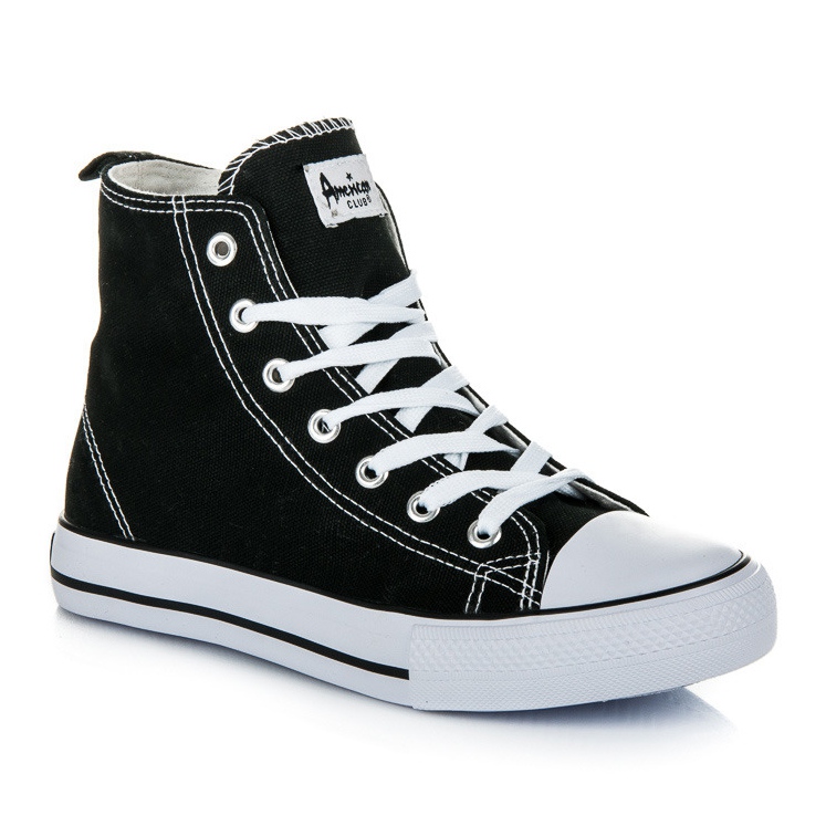 American Club Zapatillas deportivas de mujer por encima del tobillo. negro 1