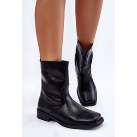 PA1 Botas cálidas sin cordones para mujer Black Calan negro 5