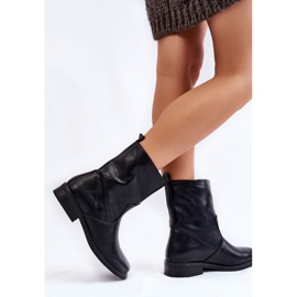 PA1 Botas cálidas sin cordones para mujer Black Calan negro 3