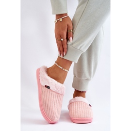 Pantuflas De Mujer Con Aislamiento Sin Cordones Con Piel Rosa Leriss 1