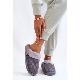 Pantuflas sin cordones con aislamiento para mujer con piel Grey Leriss gris 1 Pantuflas sin cordones con aislamiento para mujer con piel Grey Leriss gris 1