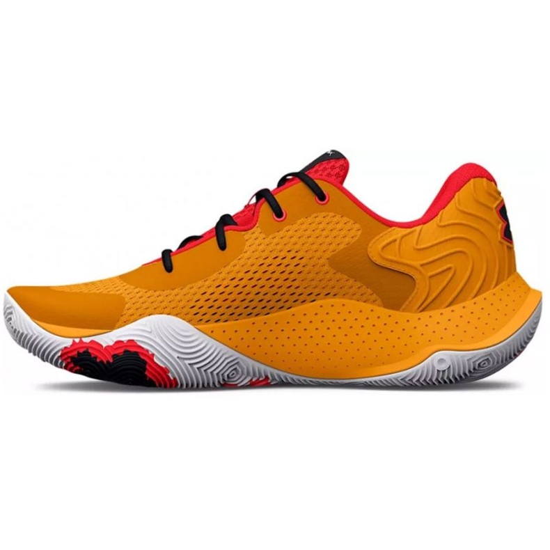 Zapatillas de baloncesto Under Armour Spawn 4 M 3024971 800 multicolor naranjas y rojos 1