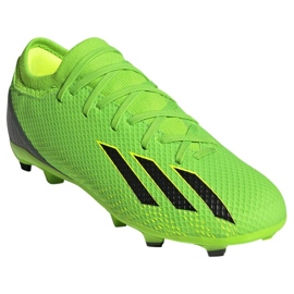 Adidas X Speedportal.3 Fg Jr GW8460 zapatos de fútbol verde verde 3