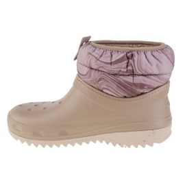 Bota corta Crocs Classic Neo Puff 207311-195 beige 1