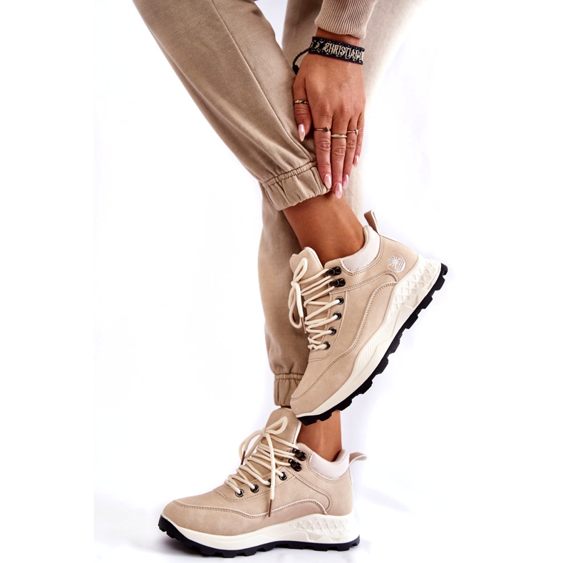 PA1 Zapatillas Trekking Mujer Trappers Beige Claro Otto 1
