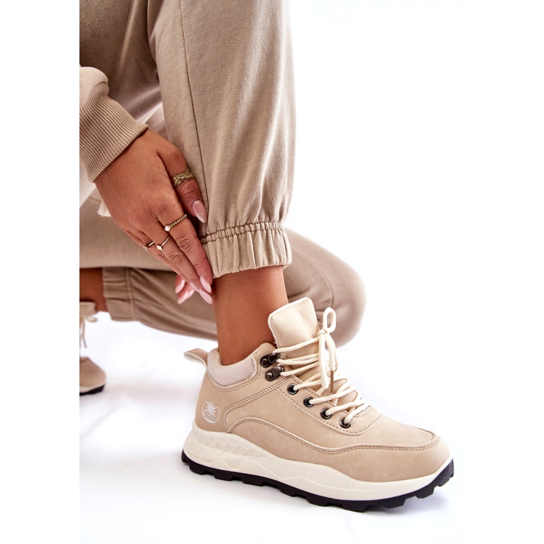 PA1 Zapatillas Trekking Mujer Trappers Beige Claro Otto 3