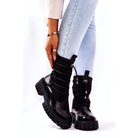 Botas para mujeres con calcetín Basido Basido negro 3