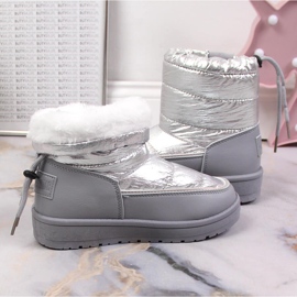 Botas de nieve plateadas metalizadas niña Big Star KK374218 plata 8