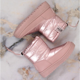 Botas de nieve rosa metalizado niña Big Star KK374219 rosado 4
