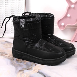 Botas nieve niña metalizado negro Big Star KK374220 6