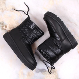 Botas nieve niña metalizado negro Big Star KK374220 7