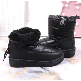 Botas nieve niña metalizado negro Big Star KK374220 8