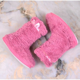 BM Pantuflas altas insuladas pelo mujer rosa Stella rosado 4