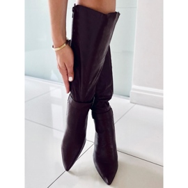 Botas en un alfiler 5137-75 Marron rojo 6