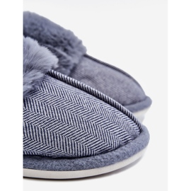 Pantuflas Con Aislamiento De Hombre Azul Marino Marcus 2