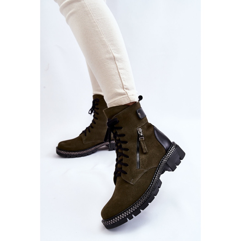 Botas Aislantes Ante Laura Messi 2508 Verde 2