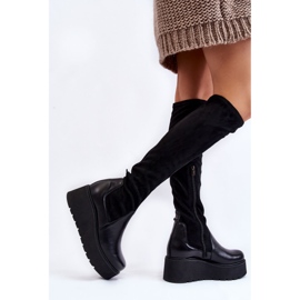 Botas Mujer Cuña Laura Messi 2502 Negro 2 Botas Mujer Cuña Laura Messi 2502 Negro 2
