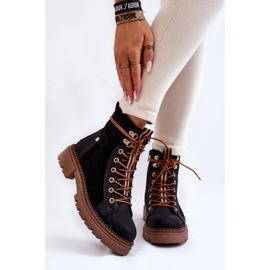 Botas Trapper Ante Negras Alette negro 1 Botas Trapper Ante Negras Alette negro 1