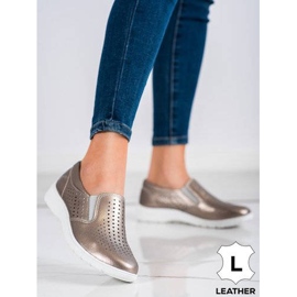 Kylie zapatos de cuero dorado 2 Kylie zapatos de cuero dorado 2