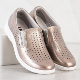 Kylie zapatos de cuero dorado 1 Kylie zapatos de cuero dorado 1